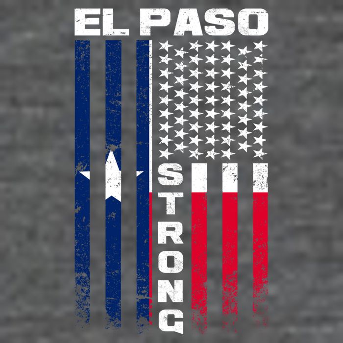 El Paso Texas Strong Flag 7 Panel Mesh Trucker Snapback Hat