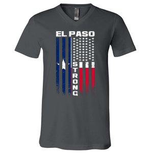 El Paso Texas Strong Flag V-Neck T-Shirt