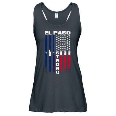 El Paso Texas Strong Flag Ladies Essential Flowy Tank