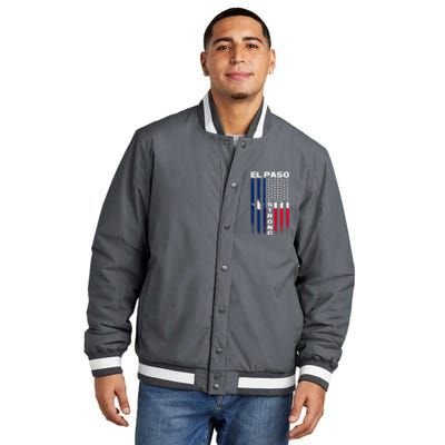 El Paso Texas Strong Flag Insulated Varsity Jacket