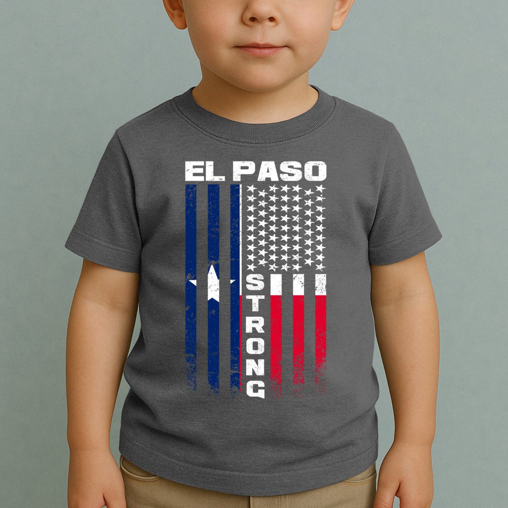 El Paso Texas Strong Flag Toddler T-Shirt