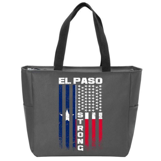 El Paso Texas Strong Flag Zip Tote Bag