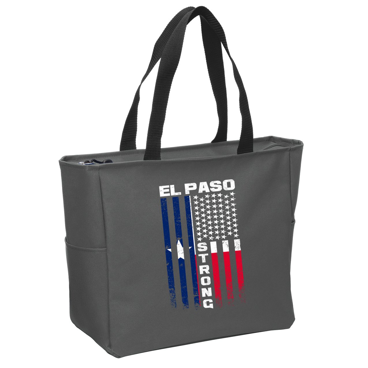 El Paso Texas Strong Flag Zip Tote Bag