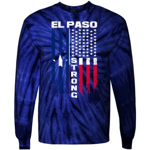 El Paso Texas Strong Flag Tie-Dye Long Sleeve Shirt