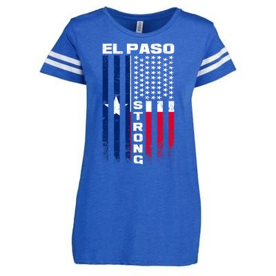 El Paso Texas Strong Flag Enza Ladies Jersey Football T-Shirt