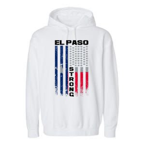 El Paso Texas Strong Flag Garment-Dyed Fleece Hoodie