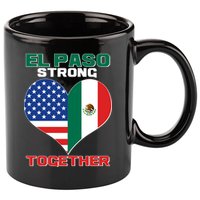 El Paso Texas Strong Together Heart 11oz C Handle Ceramic Mug