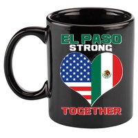 El Paso Texas Strong Together Heart 11oz C Handle Ceramic Mug