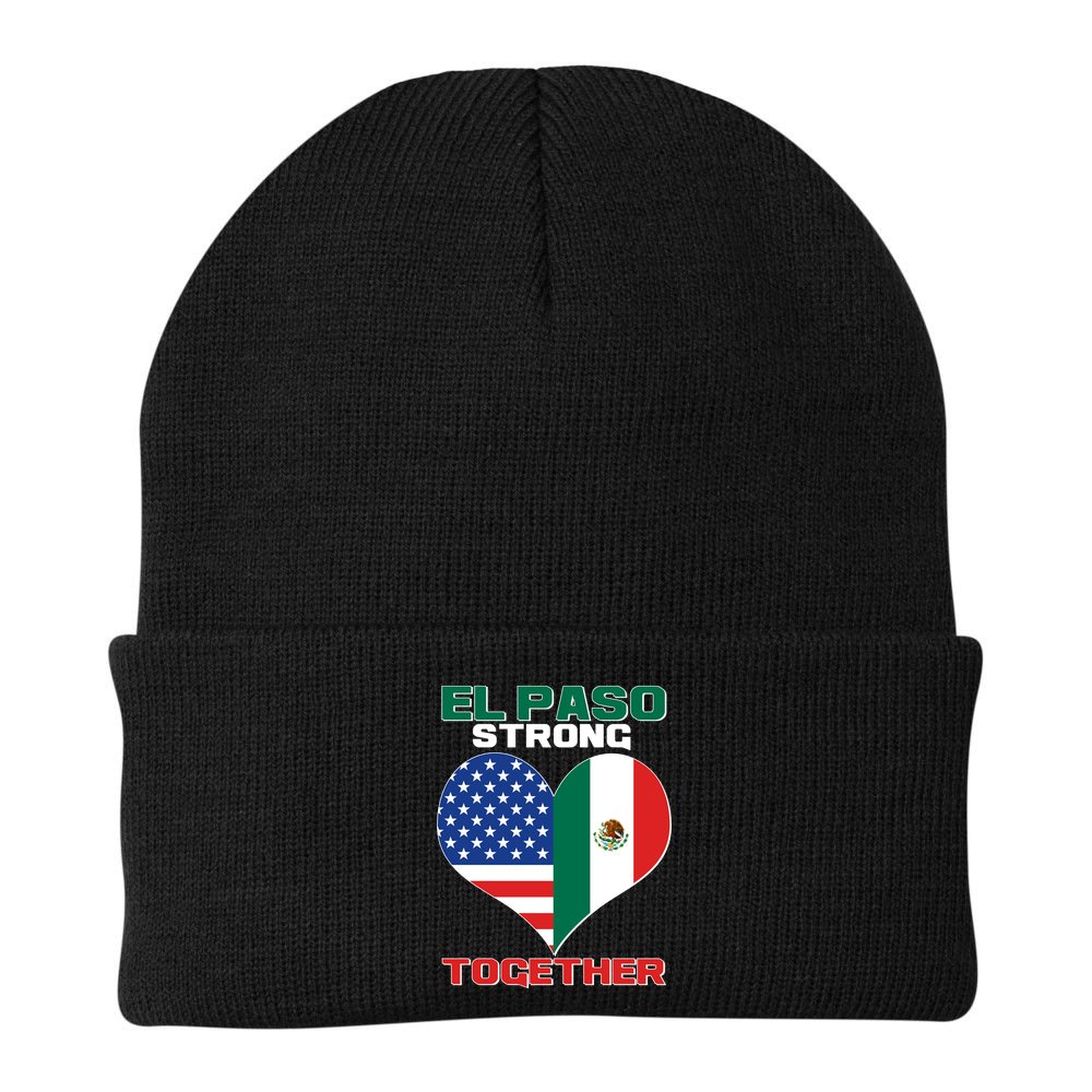 El Paso Texas Strong Together Heart Beanie