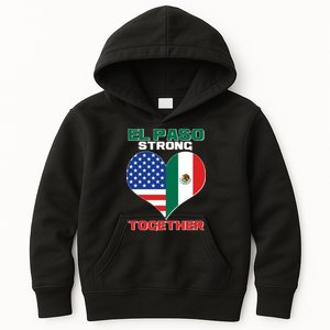 El Paso Texas Strong Together Heart Kids Hoodie