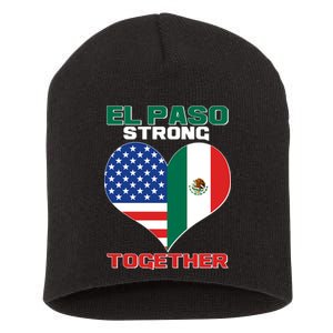 El Paso Texas Strong Together Heart Short Acrylic Beanie