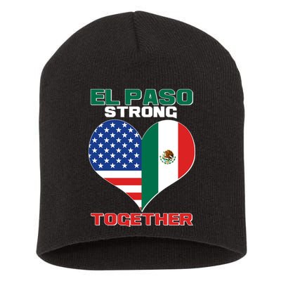 El Paso Texas Strong Together Heart Short Acrylic Beanie