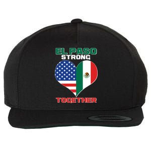 El Paso Texas Strong Together Heart Wool Snapback Cap