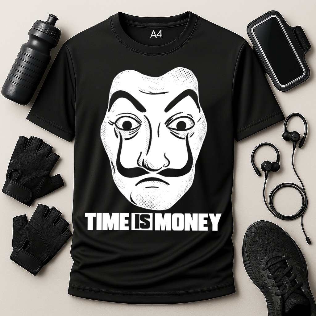 El Professor Time Is Money Cooling Performance Crew T-Shirt
