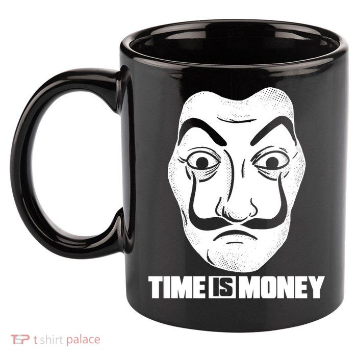 El Professor Time Is Money 11oz C Handle Ceramic Mug