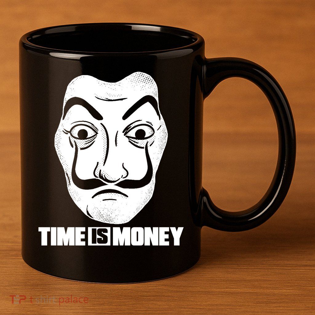 El Professor Time Is Money 11oz C Handle Ceramic Mug
