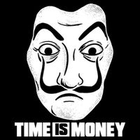 El Professor Time Is Money Women's Crop Top Tee