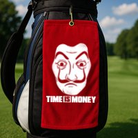 El Professor Time Is Money Golf Towel
