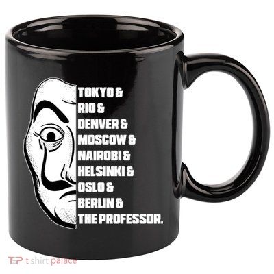El Professor World City Names 11oz C Handle Ceramic Mug