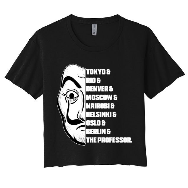 El Professor World City Names Crop Top