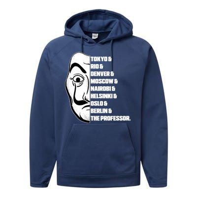 El Professor World City Names Performance Fleece Hoodie