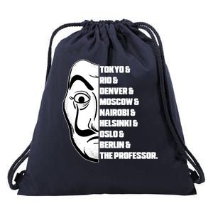 El Professor World City Names Drawstring Bag