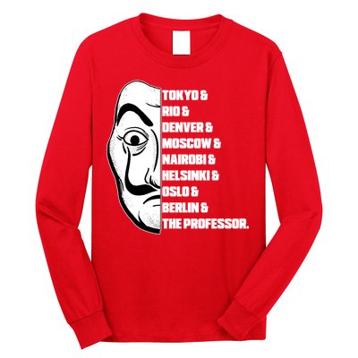 El Professor World City Names Long Sleeve Shirt