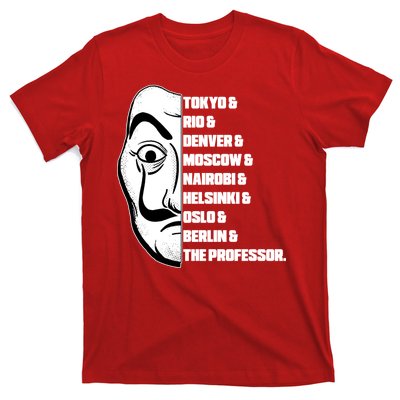 El Professor World City Names T-Shirt