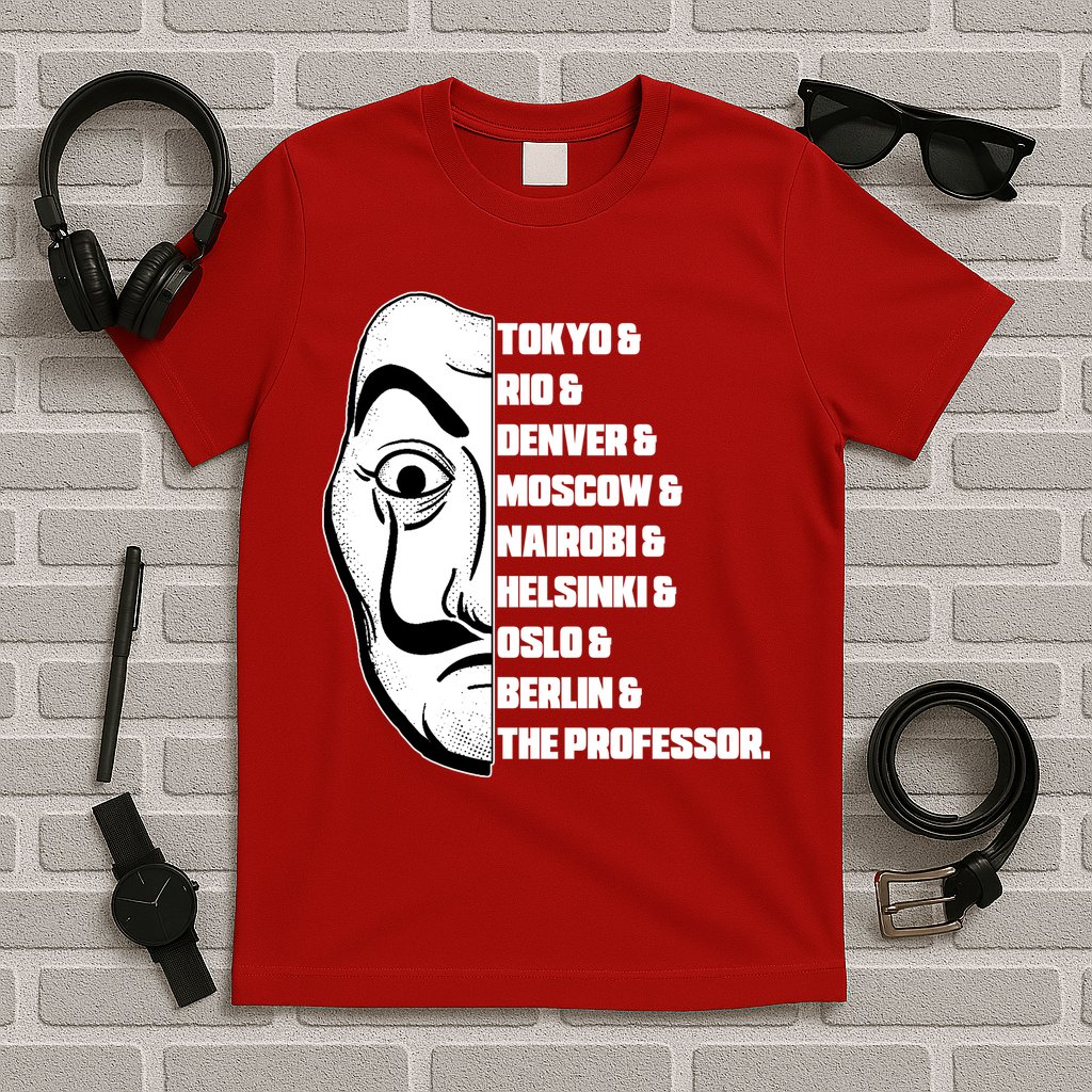 El Professor World City Names T-Shirt