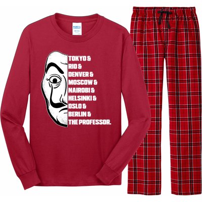 El Professor World City Names Long Sleeve Pajama Set