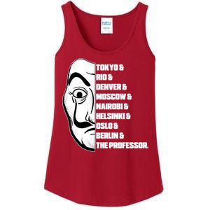 El Professor World City Names Ladies Essential Tank