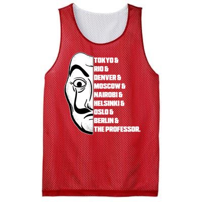 El Professor World City Names Mesh Reversible Basketball Jersey Tank