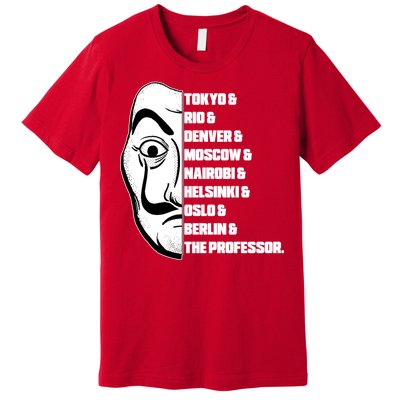 El Professor World City Names Premium T-Shirt