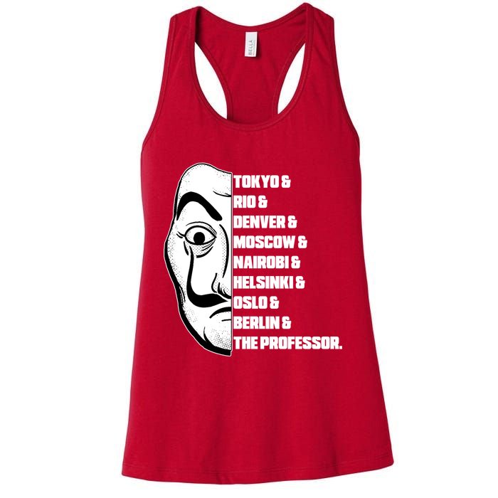 El Professor World City Names Womens Tank Top
