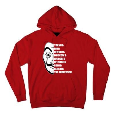 El Professor World City Names Tall Hoodie