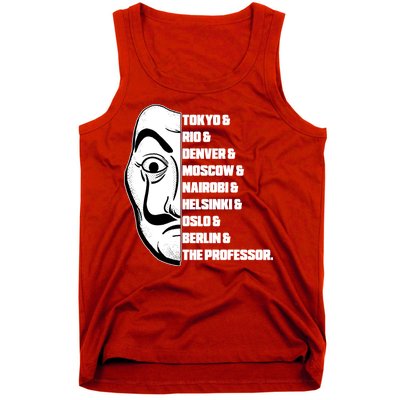 El Professor World City Names Tank Top