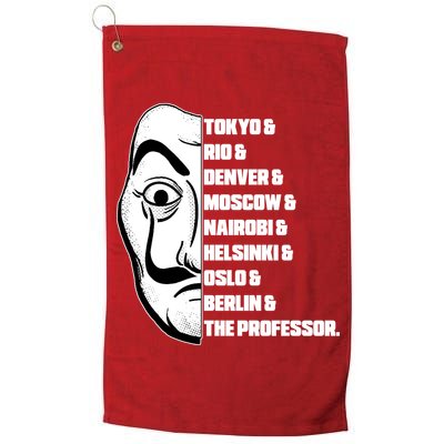 El Professor World City Names Golf Towel