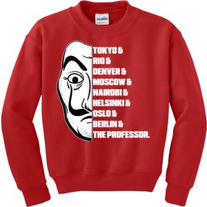 El Professor World City Names Kids Sweatshirt