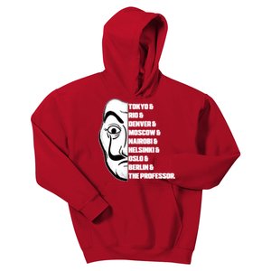 El Professor World City Names Kids Hoodie