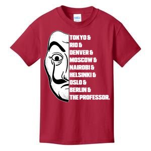 El Professor World City Names Kids T-Shirt