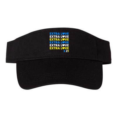 Extra Love 3.21 World Down Syndrome Awareness Day March 21 Valucap Bio-Washed Visor