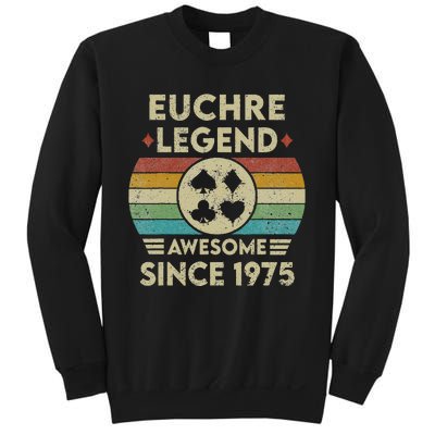 Euchre Legend 47 Years Old Awesome Since 1975 Euchre Sweatshirt