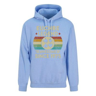 Euchre Legend 47 Years Old Awesome Since 1975 Euchre Unisex Surf Hoodie