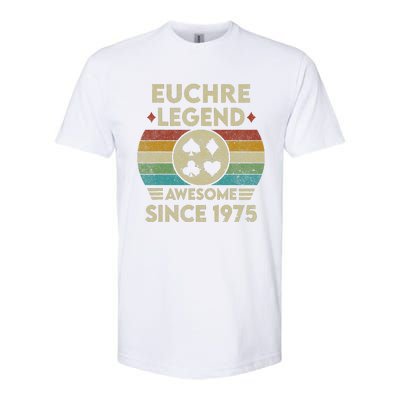 Euchre Legend 47 Years Old Awesome Since 1975 Euchre Softstyle CVC T-Shirt