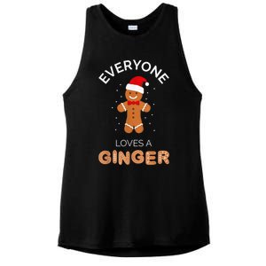 Everyone Loves A Ginger - Fun Outfit For Christmas, Costume Ladies PosiCharge Tri-Blend Wicking Tank