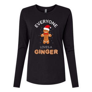 Everyone Loves A Ginger - Fun Outfit For Christmas, Costume Womens Cotton Relaxed Long Sleeve T-Shirt