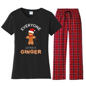 Everyone Loves A Ginger - Fun Outfit For Christmas, Costume Women's Flannel Pajama Set