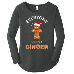 Everyone Loves A Ginger - Fun Outfit For Christmas, Costume Women's Perfect Tri Tunic Long Sleeve Shirt