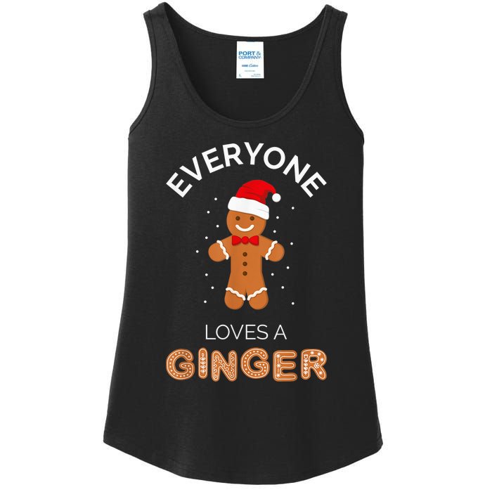 Everyone Loves A Ginger - Fun Outfit For Christmas, Costume Ladies Essential Tank