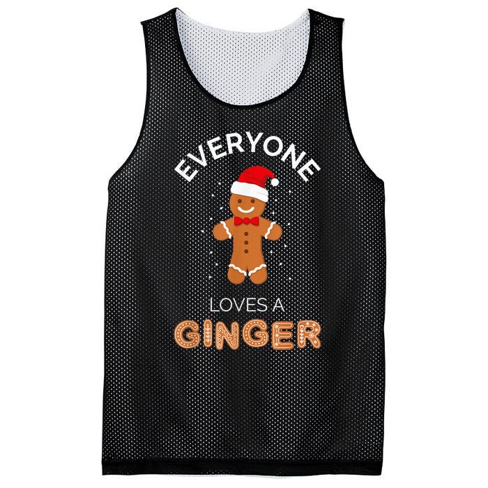 Everyone Loves A Ginger - Fun Outfit For Christmas, Costume Mesh Reversible Basketball Jersey Tank